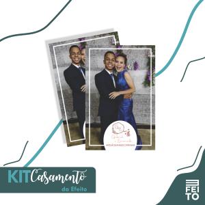 Foto Lembrança - Kit Casamento da Efeito  10x15cm  - Brilho - Corte reto 